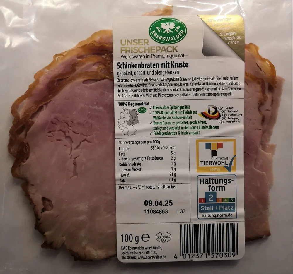 Schinkenbraten mit Kruste