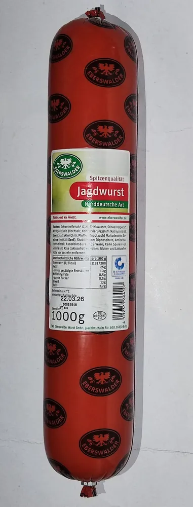 Jagdwurst Norddeutsche Art