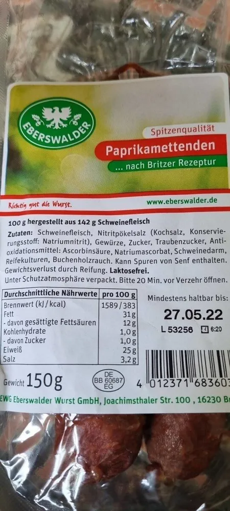Paprikamettenden nach Britzer Rezeptur