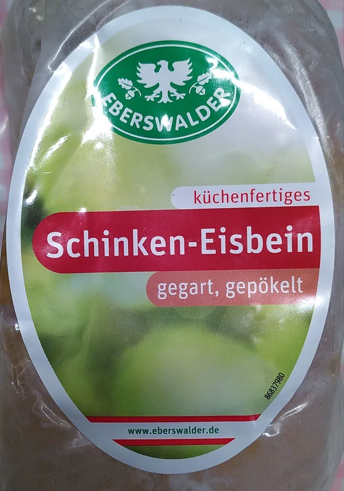 Schinken-Eisbein, gegart, gepökelt, küchenfertig