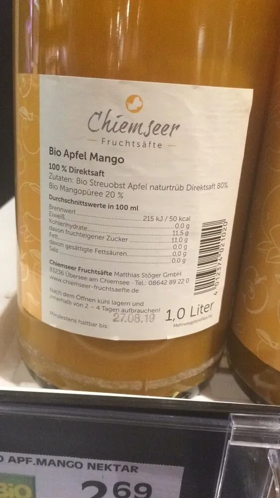 Chiemseer Fruchtsäfte