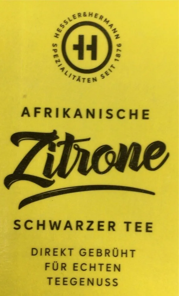 Afrikanische Zitrone Schwarzer Tee