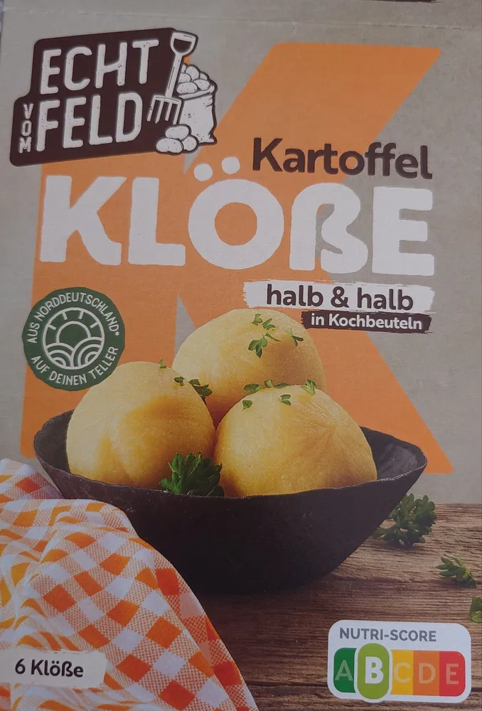 Kartoffel Klöße halb & halb