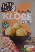 Kartoffel Klöße halb & halb