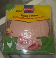 Tavuk Salamı. Geflügelfleischwurst, geräuchert