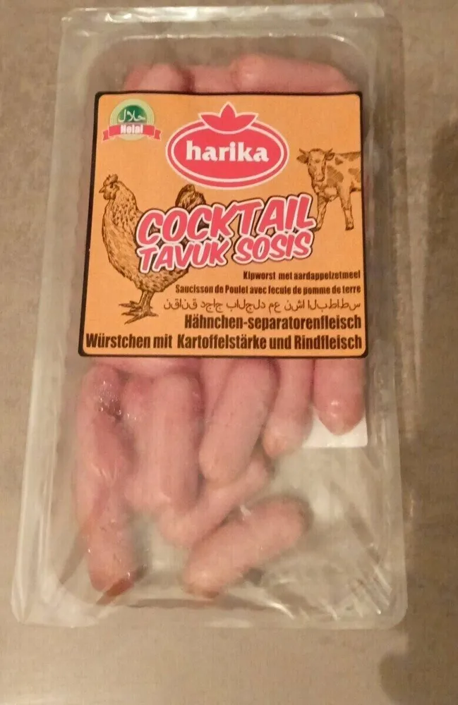 Cocktail tavuk sosis