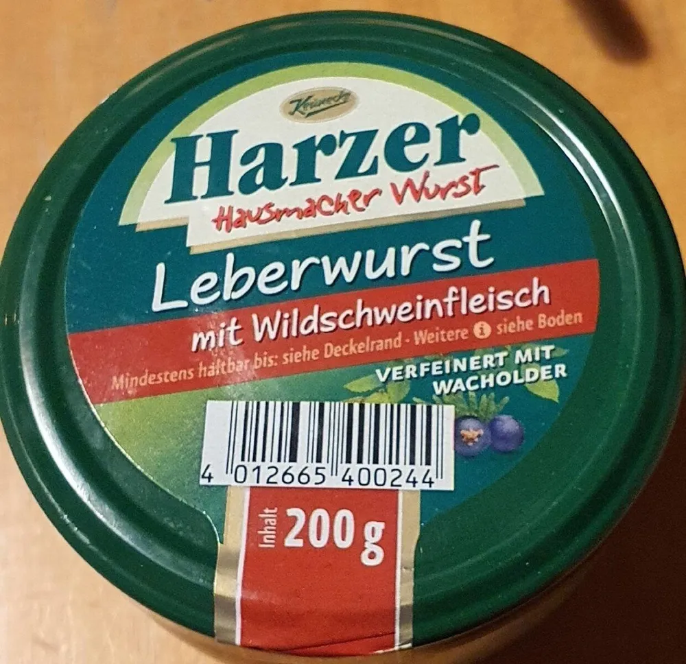 Harzer Leberwurst mit Wildschweinfleisch