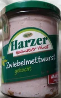 Zwiebelmettwurst gekocht im Glas
