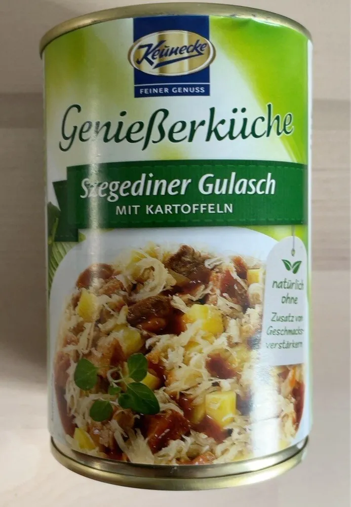 Szegediner Gulasch mit Kartoffeln
