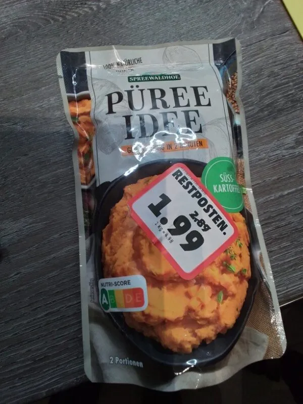 püree Idee Süßkartoffel