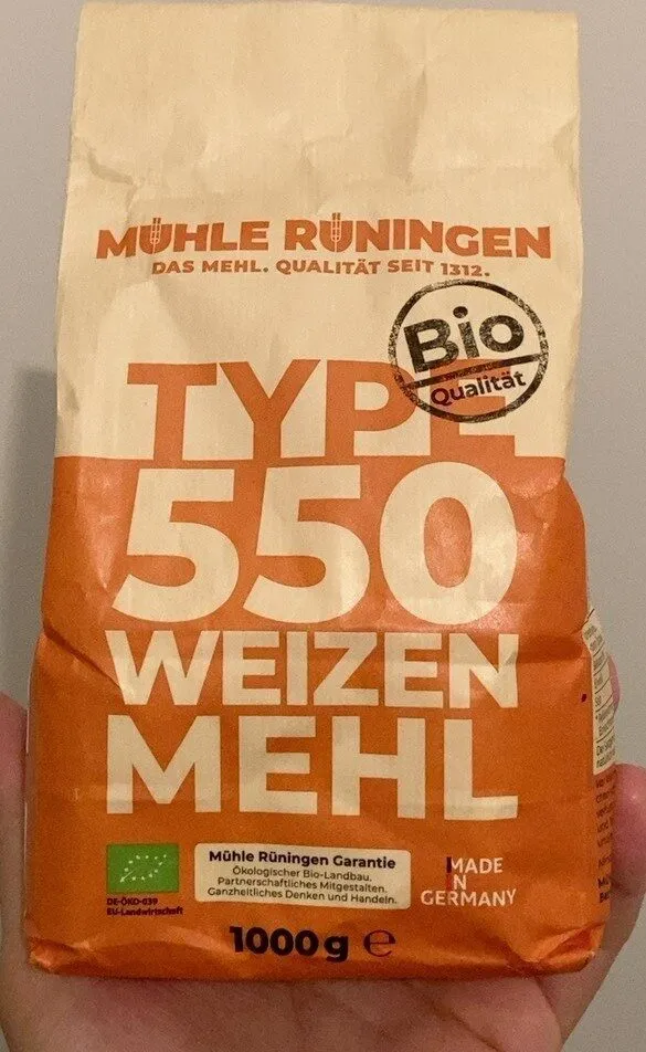 Type 550 Weizen Mehl