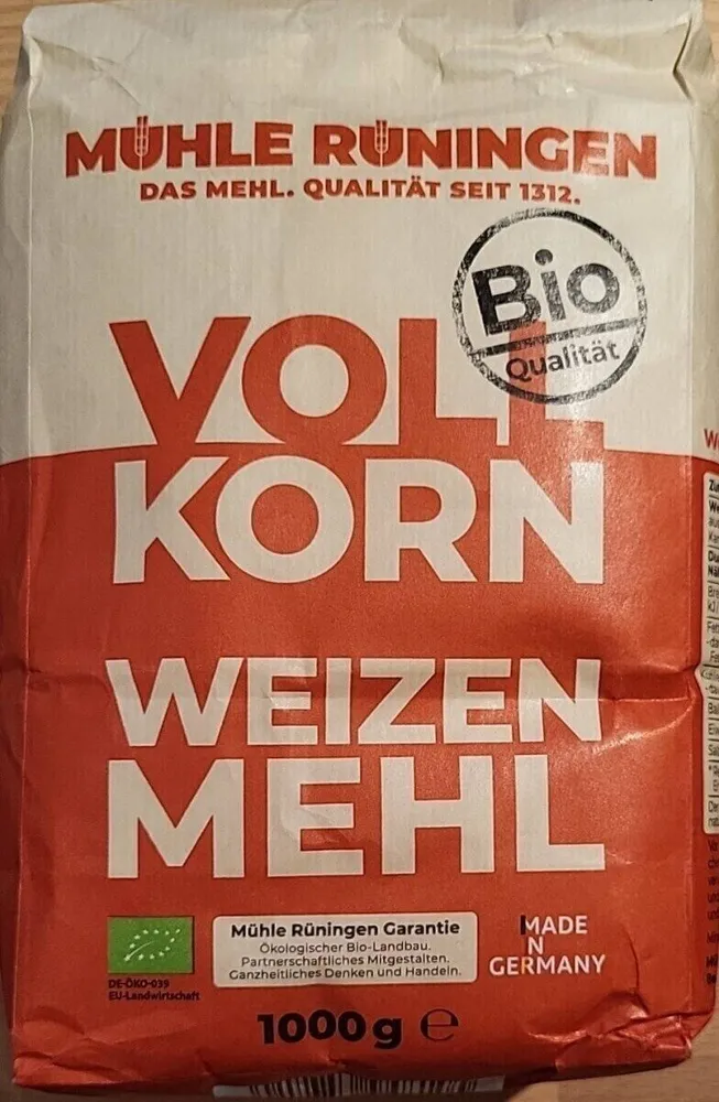 Vollkorn Weizen Mehl