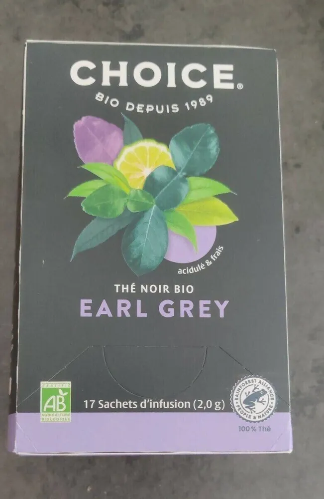 THÉ NOIR BIO EARL GREY