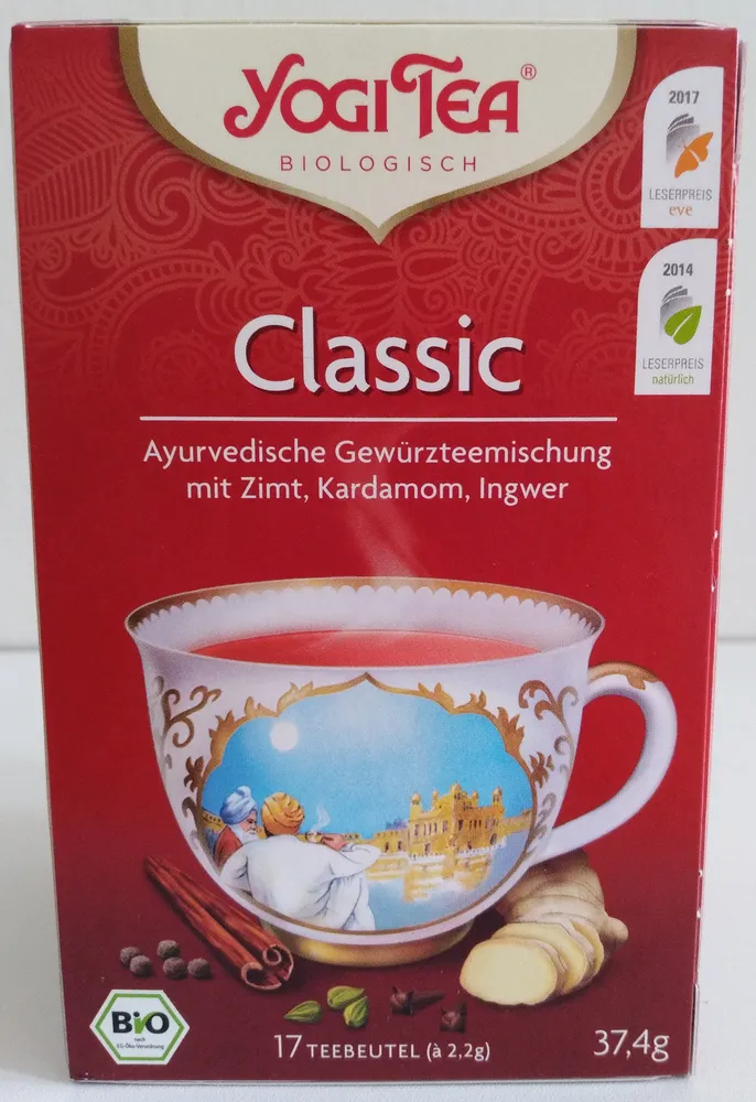 Classic Ayurveda Gewürztee Zimt Kardamon Ingwer
