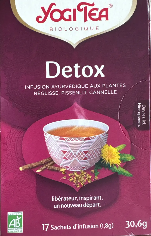 Detox: Infusion ayurvédique aux plantes réglisse, pissenlit, cannelle