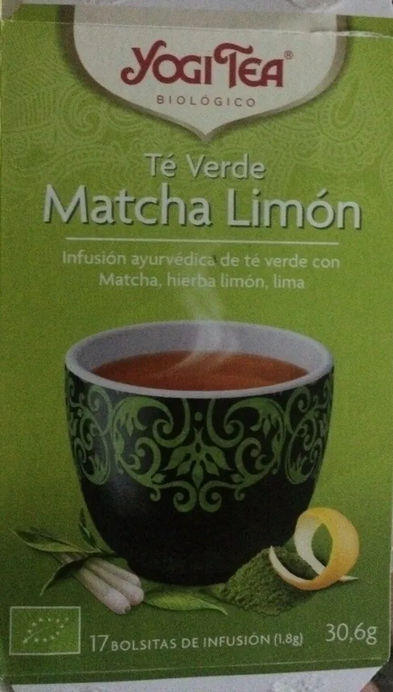 YogiTea thé vert matcha citron