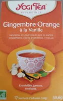 Infusion gingembre orange à la vanille