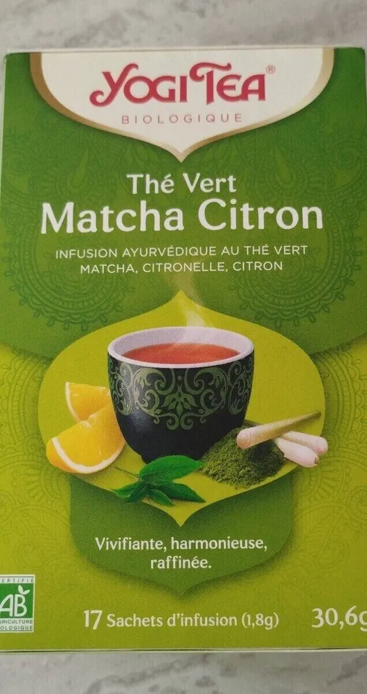 Thé vert matcha citron