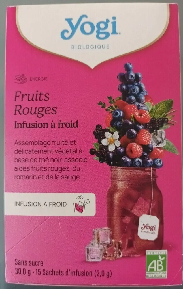Fruits rouges infusion à froid