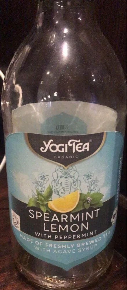 Spearmint lemon tea with peppermint