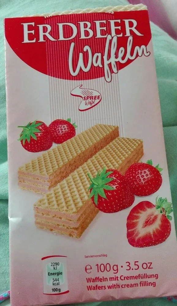 Erdbeer waffeln