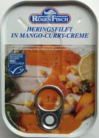 Heringsfilet in Mango-Curry-Creme