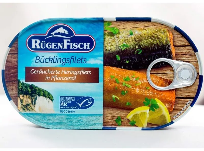 BÜCKLINGSFILETS, geräuchert in eigenem Saft
