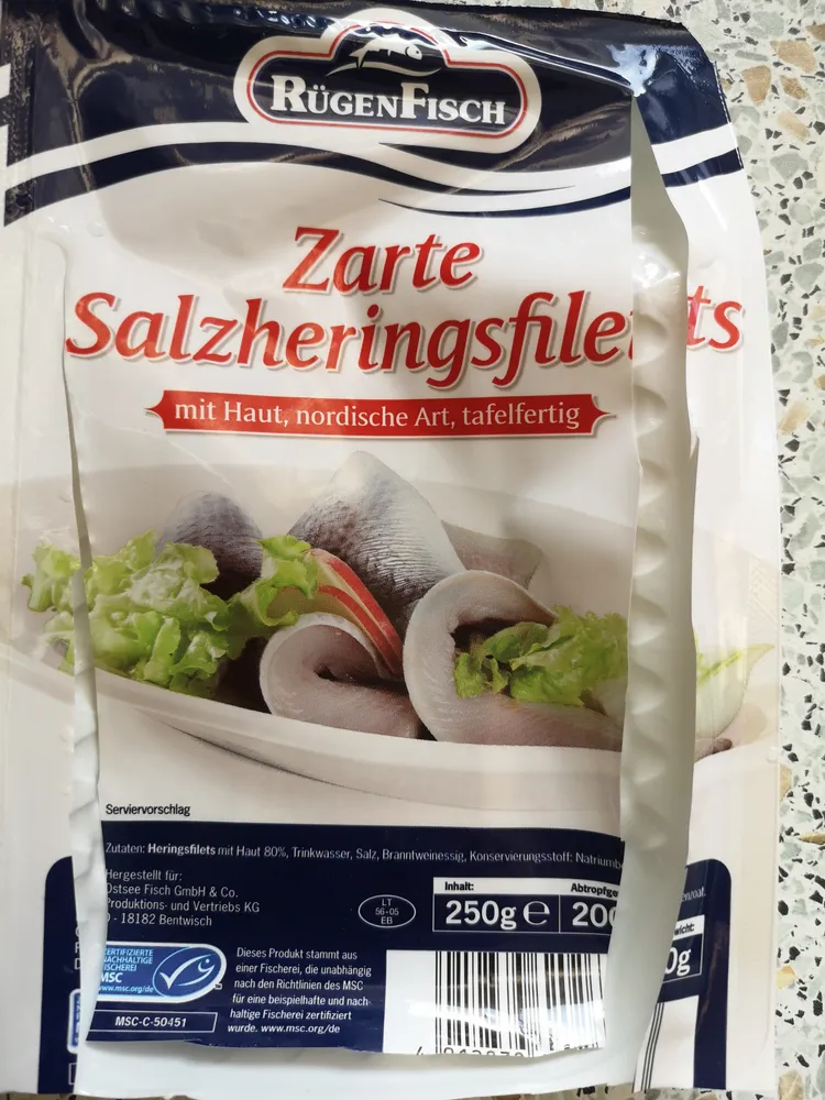 Zarte Salzheringsfiletts