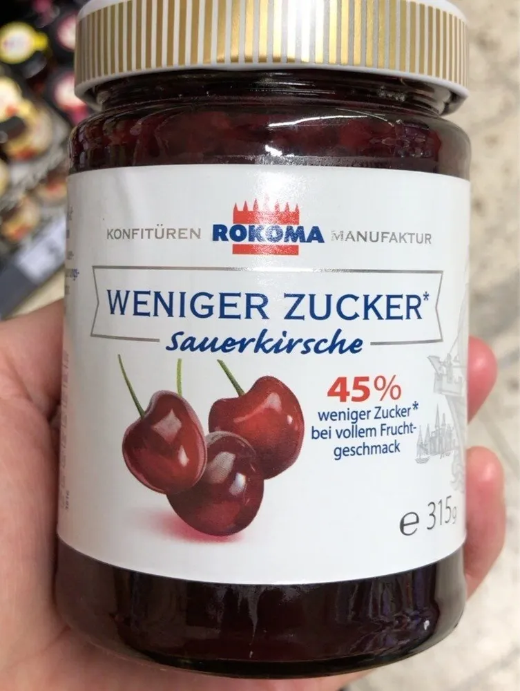 Weniger Zucker Sauerkirsche