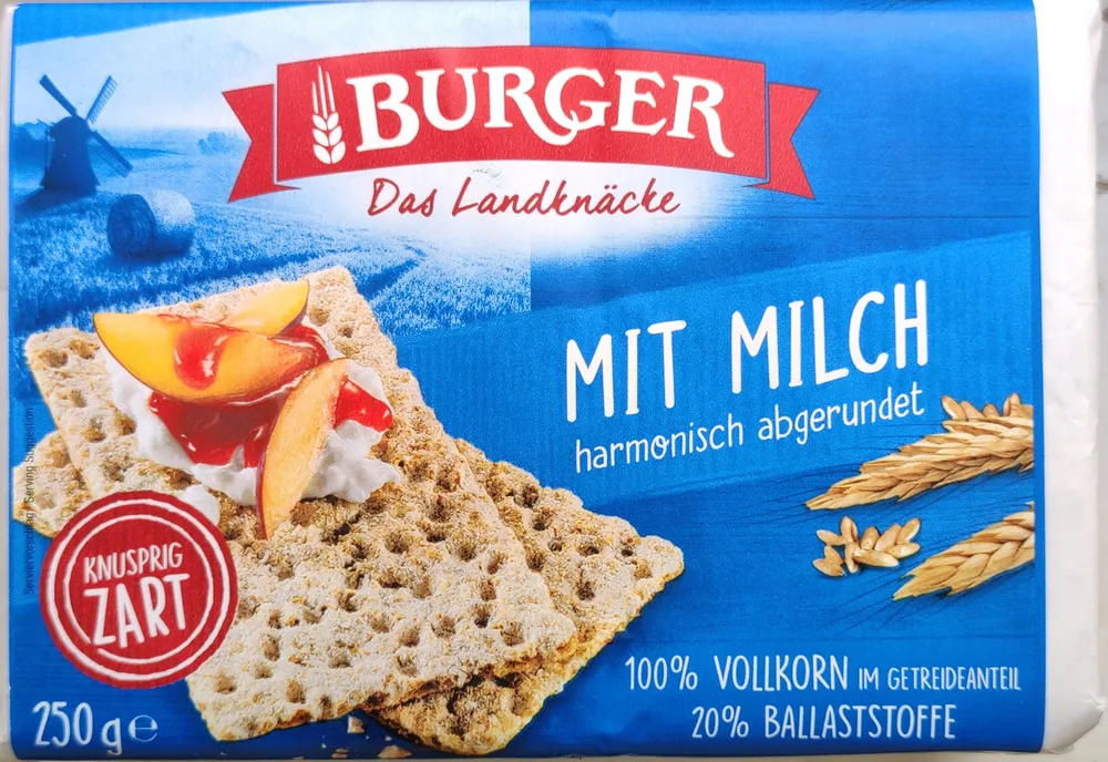 Knäckebrot mit Milch
