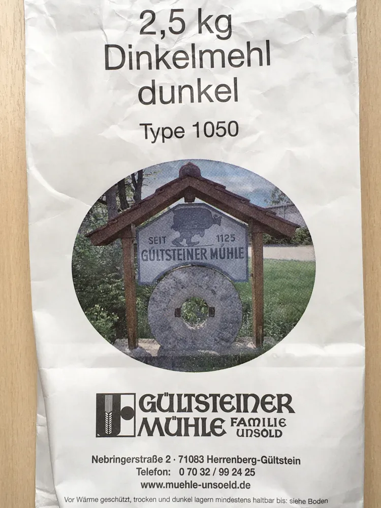 Dinkelmehl dunkel Type 1050