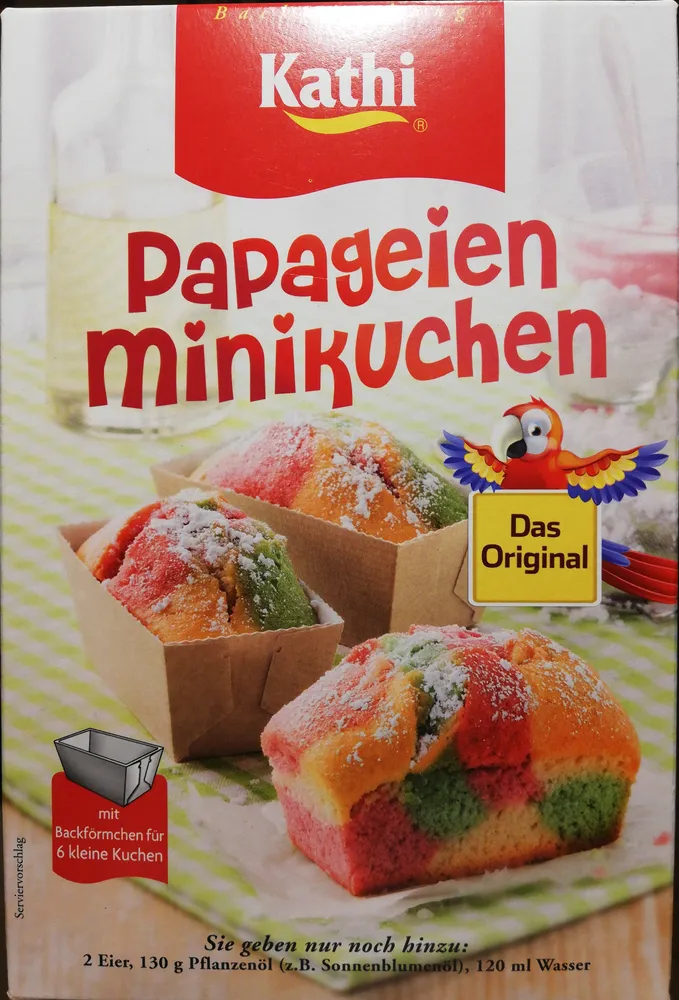 Papageien Minikuchen