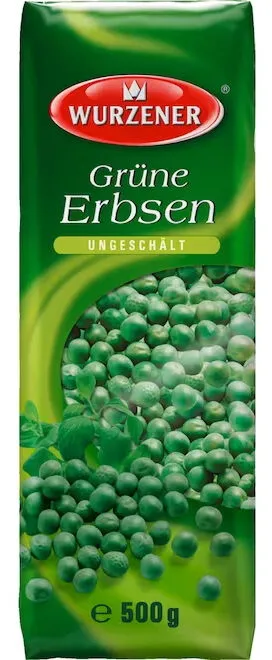 Erbsen, grün, ungeschält