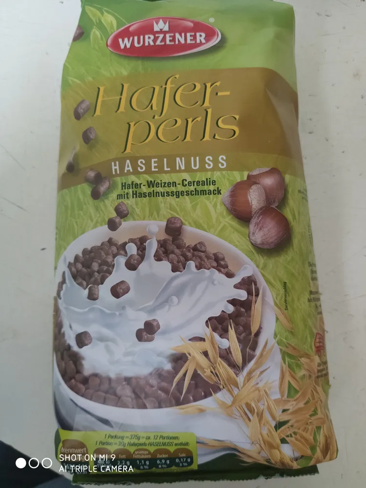 Hafer-Perls Haselnuss
