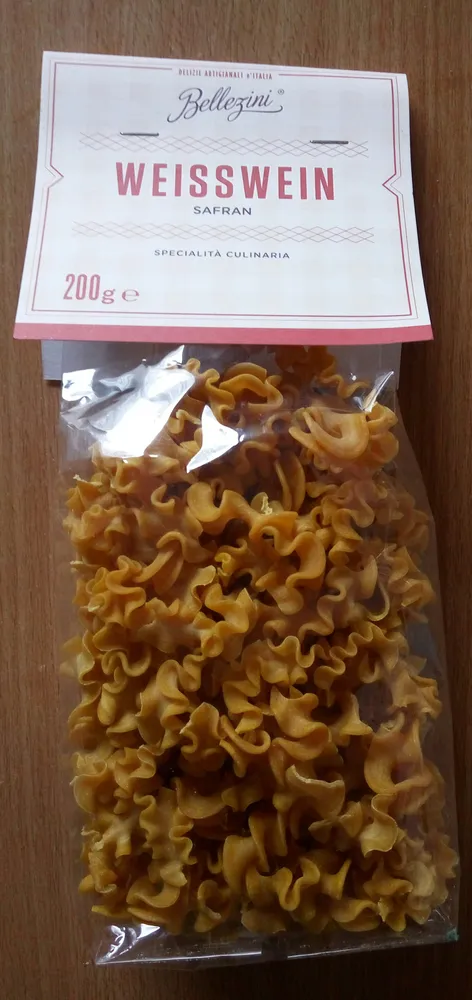 Weißwein-Safran Nudelspezialität