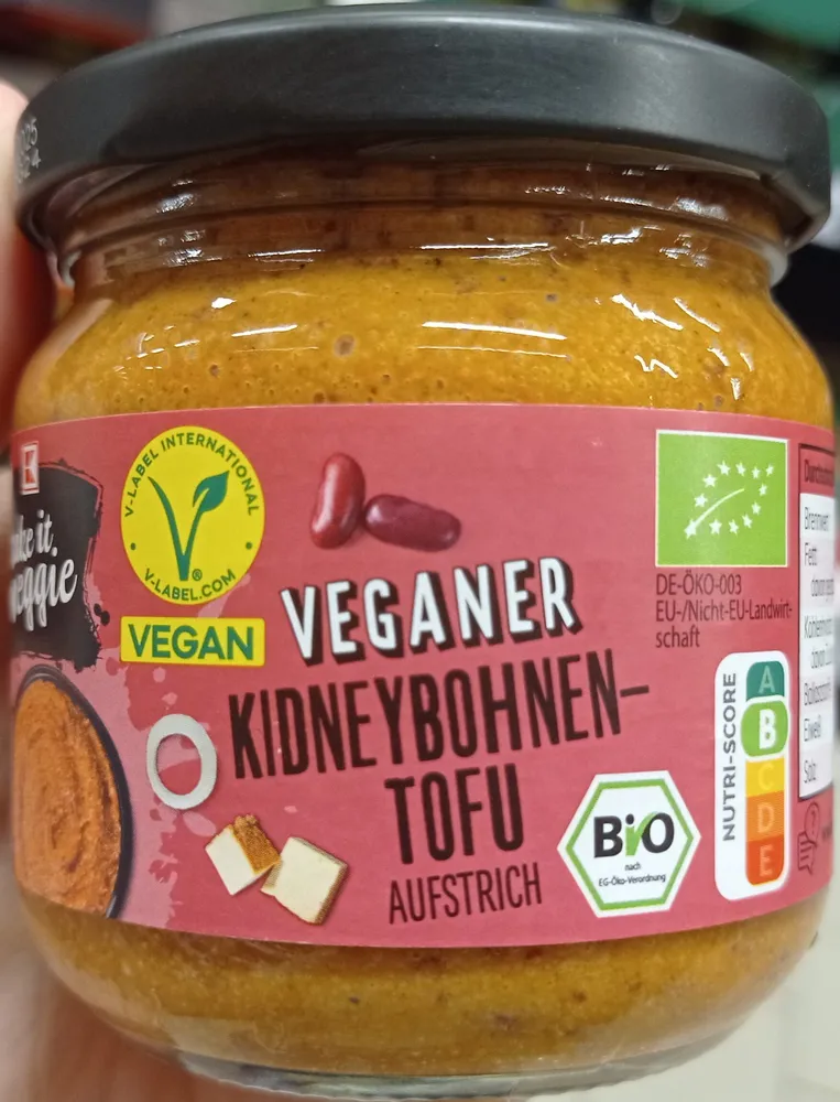 Veganer Kidneybohnen Tofu