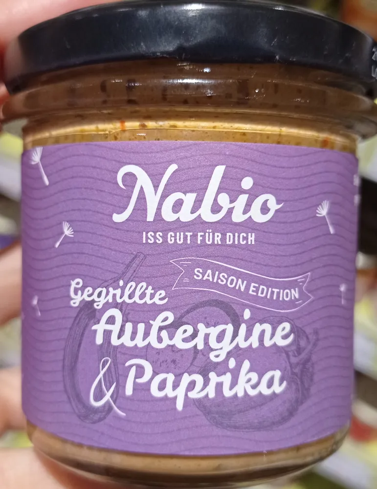 Gegrillte Aubergine und Paprika