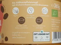 Nabio Süßkartoffel Eintopf 4013182031126 Bio Süßkartoffel Eintopf