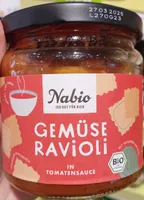 Gemüse Ravioli in Tomatensauce
