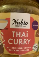 THAI CURRY MIT REIS UND VEGAN CHICKEN CHUNKS