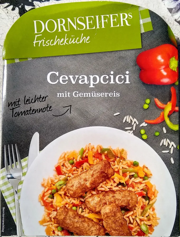 Cevapcici mit Gemüsereis