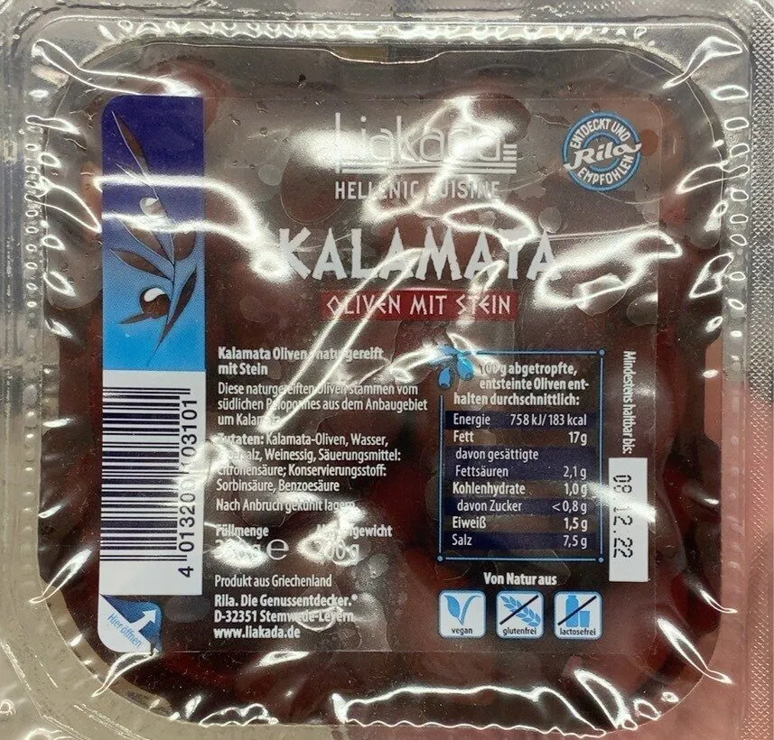 Kalamata Oliven mit Stein