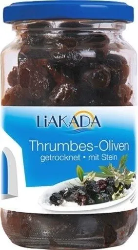 Liakada Schwarze Oliven Getrocknet