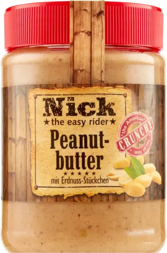 Peanut-butter mit Erdnuss-Stückchen