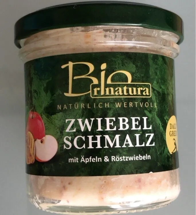 Bio Ziebelschmalz mit Äpfeln und Röstzwiebeln