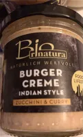 Burger Creme Indian Style Zucchini & Curry