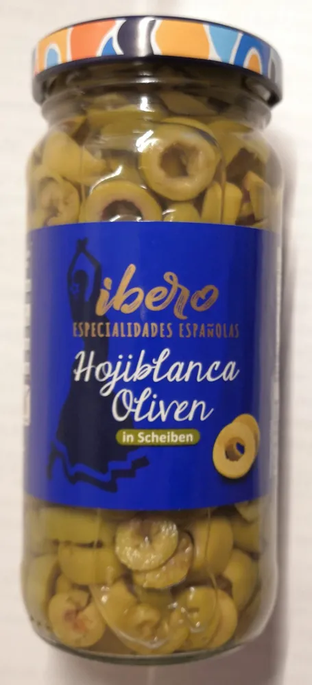 Hojiblanca Oliven in Scheiben