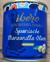 Spanische Manzanilla-Oliven, grün, entsteint