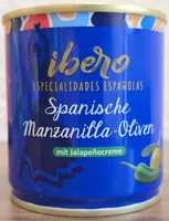 Spanische Manzanilla-Oliven mit Jalapeñocreme