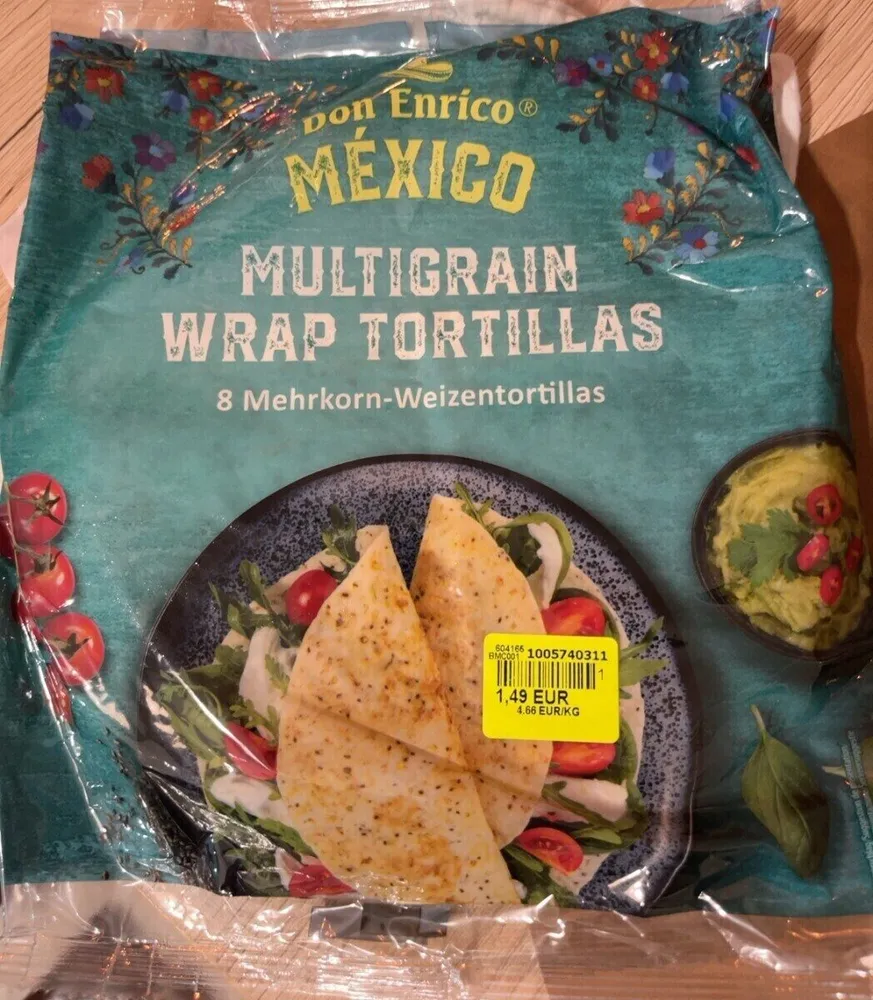 Multigrain wrap tortillas
